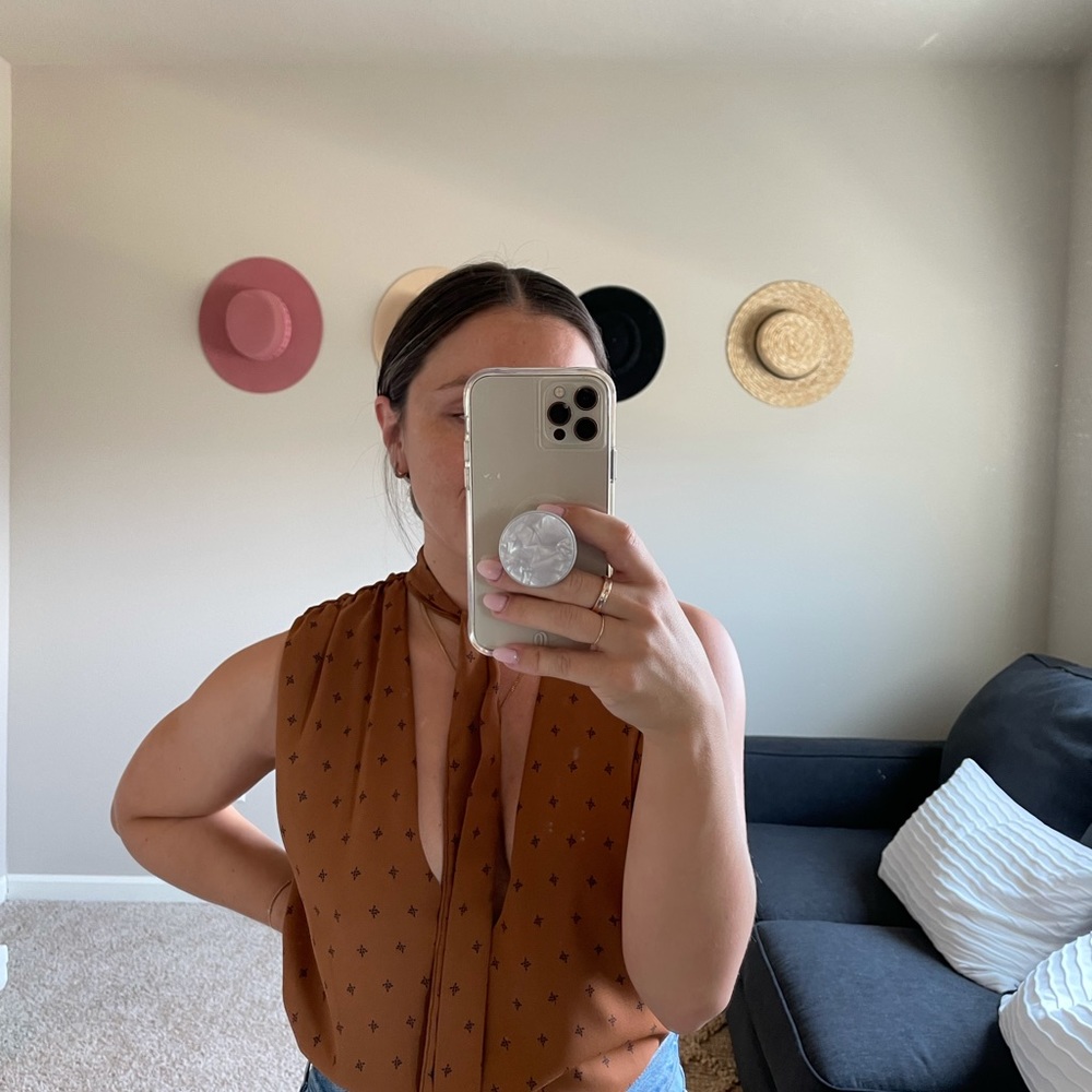 Nordstrom Brown Blouse
